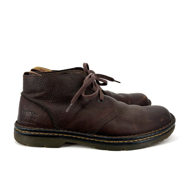 DR MARTENS SUSSEX Boots Men 11 Brown Chukka Leather Slip Resistant Doc Martens - Picture 1 of 11